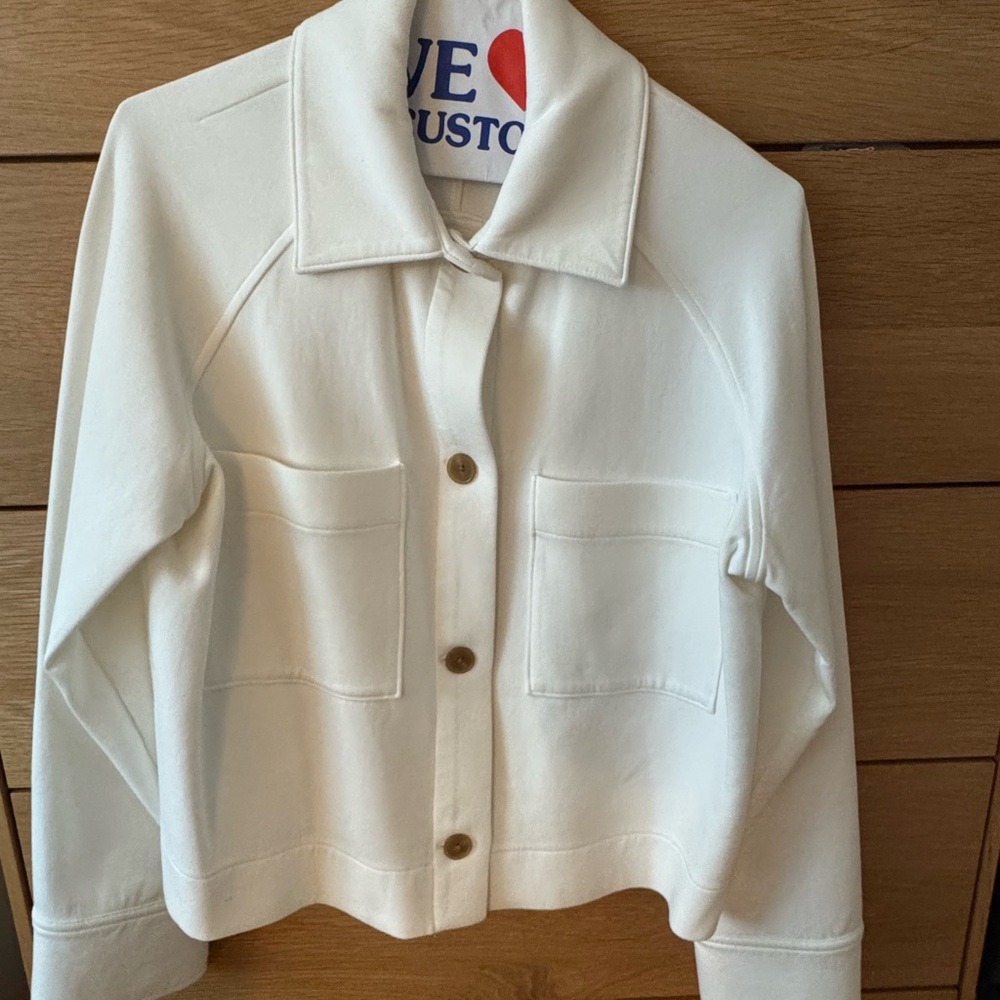 Vince Women's Cream Button-Front Jacket